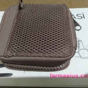 Dagne dover Arlo tech organizer case Like new taupe mushroom brown